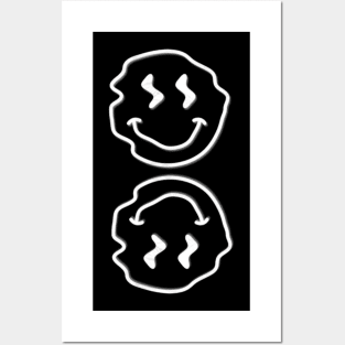 Upside down smiley Posters and Art